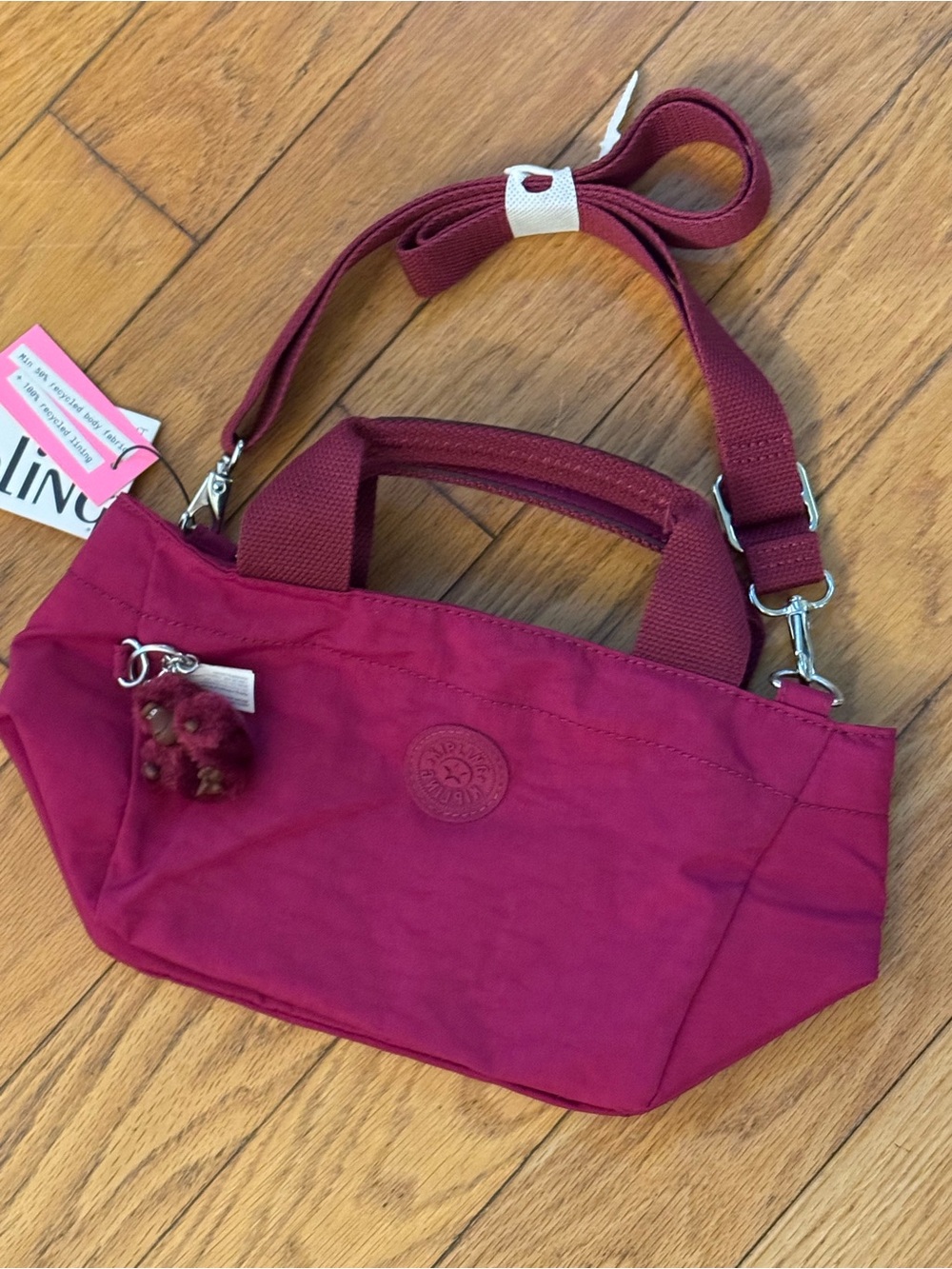 Kipling Sugar S II Mini Crossbody Handbag Purple Fig NWT Adjustaable Strap